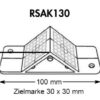RS-AK130 - Target in plastica con due bersagli riflettenti da 30x30mm-268