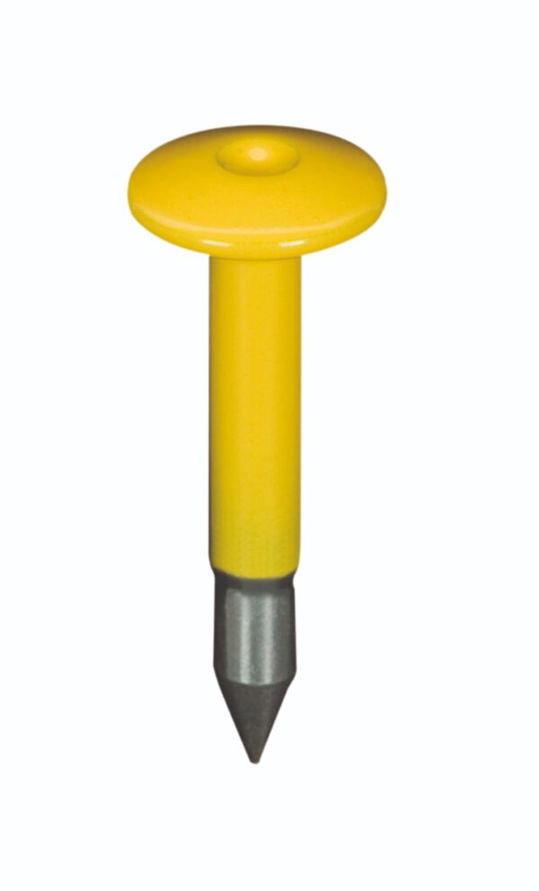 9064.047 - Confezione 50pz chiodo topografico 60mm alta resistenza, verniciato giallo-3932